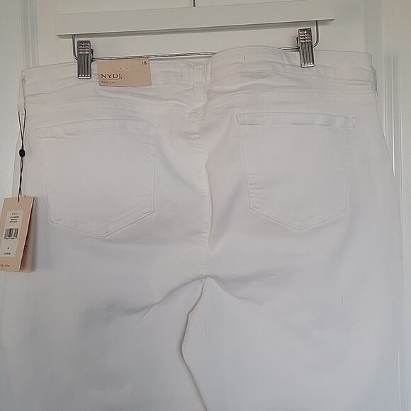 NWT NYDJ Barbara Bootcut Optic White Jeans, 18 - Picture 7 of 8